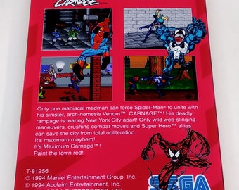 Jeu SEGA Megadrive Spider-Man & Venom Maximum Carnage - PAL - 1993