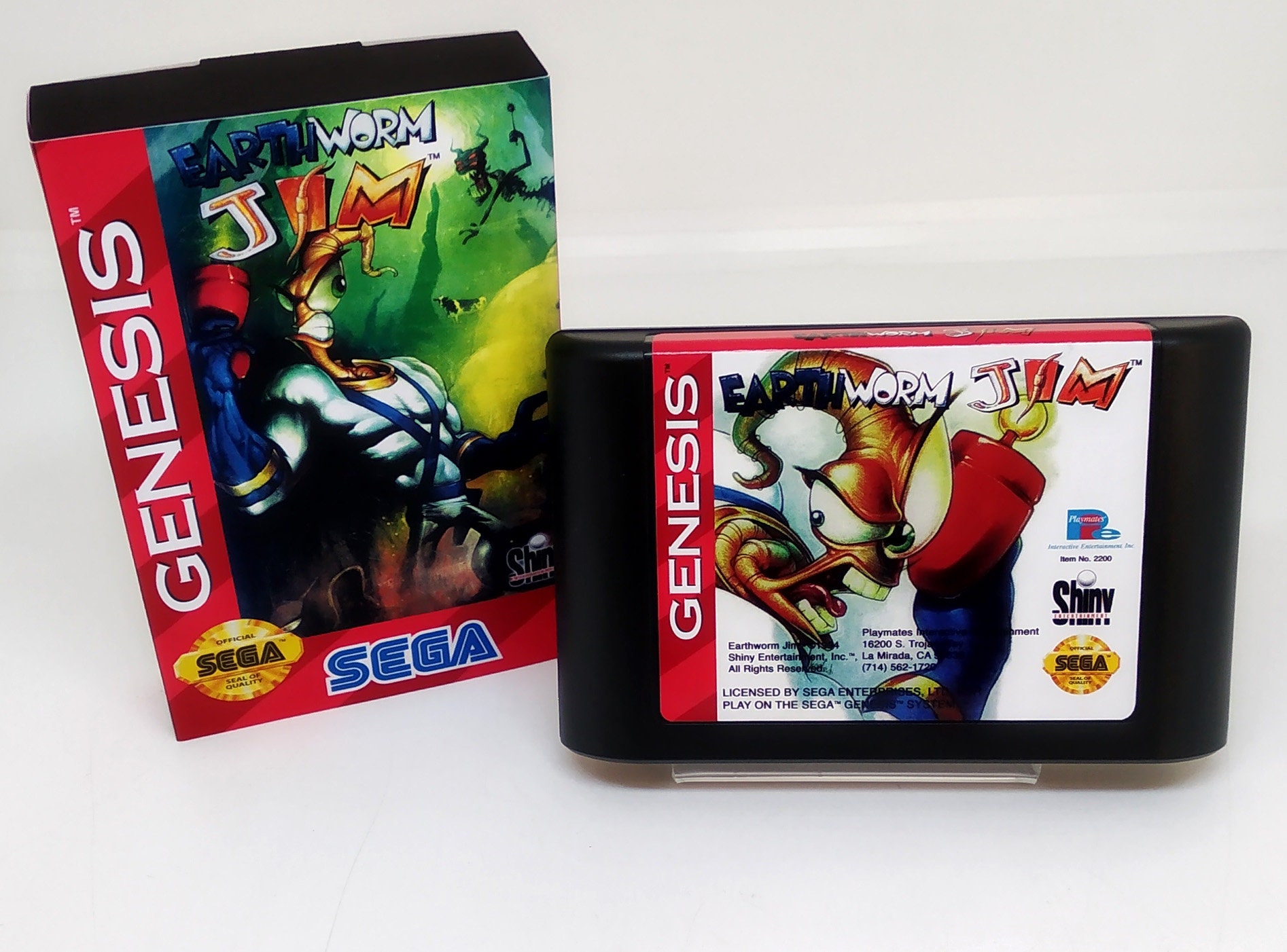 Earthworm Jim - Sound Fixed SEGA Genesis Mega Drive - Etsy