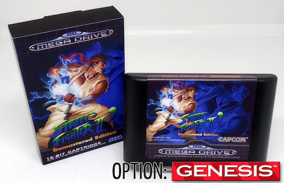 Street Fighter II Remastered Edition SEGA Genesis Mega Drive Etsy UK