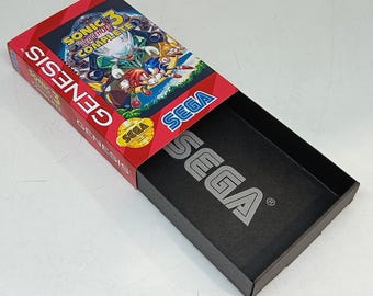 Jeu Sonic 3 Cartouche SEGA MegaDrive - Boîte Sans Couverture, Version PAL, état Correct, Jouable