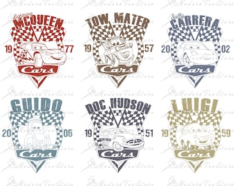 Cars Bundle, Cars Png, Svg For Cricut, Costume Png Svg Lightning McQueen Svg, Cars Svg Png Bundle, Cars Shirt Design Bundle, Digital File