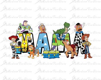 Mama Toy Cartoon Movie Png, Family Vacation Png, Retro Mama Png, Mom Shirt Png, Custom Mom Png, Gift For Mother's Day Png, Digital Download