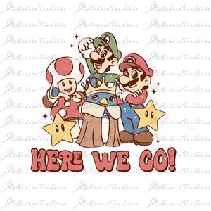 Super Mario Png, Super Mario Clipart, Super Mario Design Png, Druckbare Mario Png, Digital Mario, sofortiger Download, Shirt Png, digitale Datei