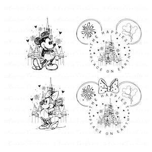 Bundle The Happiest Place On Earth Svg, Magical Castle Svg, Mouse Castle Png, Family Vacation Shirt, Magical Kingdom Svg, Family Trip Png