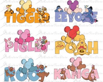 Bundle Pooh And Friends Png, Winnie The Pooh Tshirt Png, Pooh Shirt Png, Pooh Png, Pooh Bear And Co Png, Winnie The Pooh, Digital Download