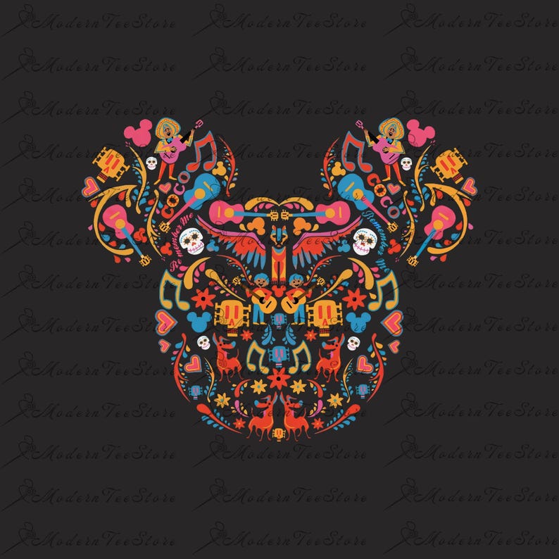Un Poco Loco, Coco Png, Un Poco Loco Png,  Un Poco Loco Mickey Ear Png, Family Vacation Png, Magical Kingdom Png, Family Trip, Digital File