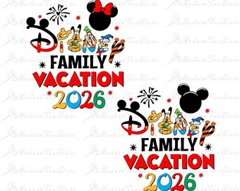 Bundle Family Trip 2026 Png Svg, Family Vacation 2026 Svg, Family Vacation, Friend Squad Svg, Vacay Mode Png, Magical Kingdom 2026 Svg Png