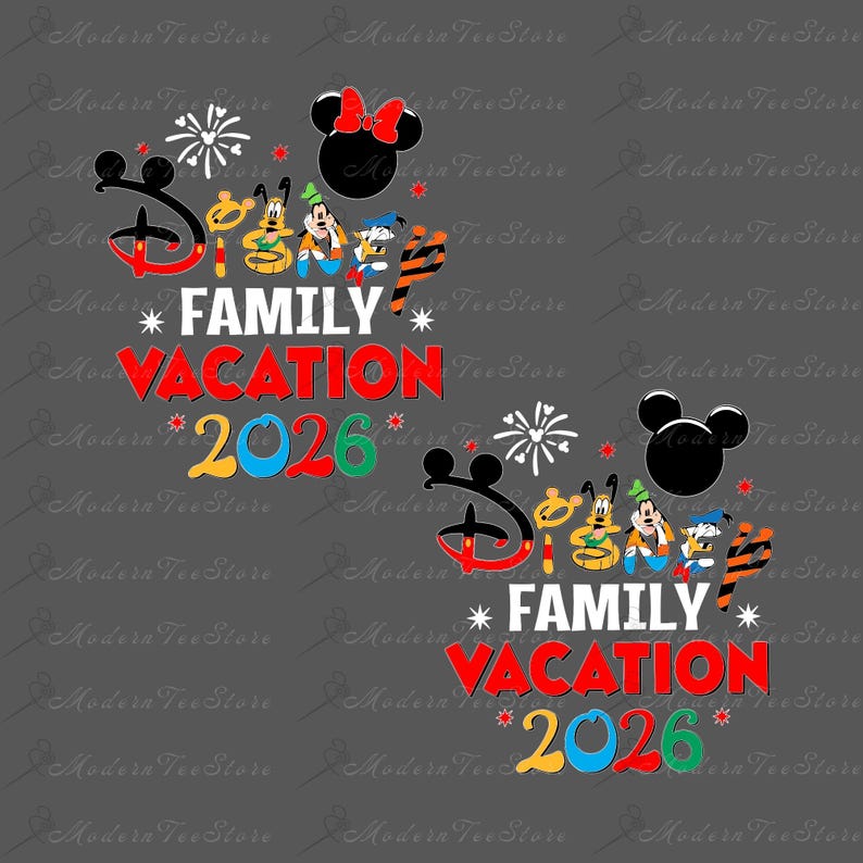 Bundel familie-uitstapje 2026 png-svg, gezinsvakantie 2026-svg, gezinsvakantie, Friend Squad-svg, Vacay-modus png, Magical Kingdom 2026-svg png afbeelding 2