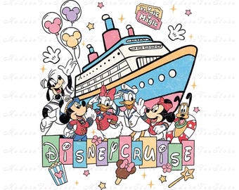 Disney Cruise PNG, Family Trip 2026 PNG, Mickey and Friends Cruise PNG, Vacay Mode Design, Magical Kingdom Vacation