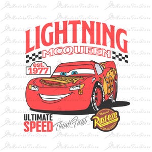 Lightning McQueen Png, Cars Png, Lightning Car 95 Svg, Think Fast Cars Png Svg, Png Cars Sublimation Design, Digital File, Instant Download