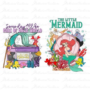 Bundle Ariel Png, The Little Mermaid Png, Retro Little Mermaid, Mermaid Clipart, Mermaid Shirt Png, Princess Ariel Png, Ariel Mermaid Png