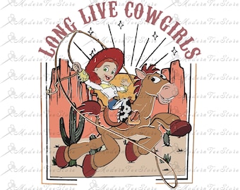 Retro Long Live Cowgirl Png, Cowgirl Png, Western Cowgirl Png, The Wild West Png, Family Vacation Png, Family Vacation Png, Family Trip Png