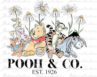 Retro Winnie The Pooh Png, Winnie The Pooh Png, Winnie The Pooh Sublimation,Family Vacation Png, Family Trip Png, Instant Download