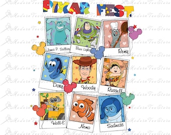 Pixar Fest 2026 Png Download, Disneyland Castle Pixar Fest Png, Pixar Fest 2026 Party, Inside Out, Toy Story, Cars, Pixar Characters Png