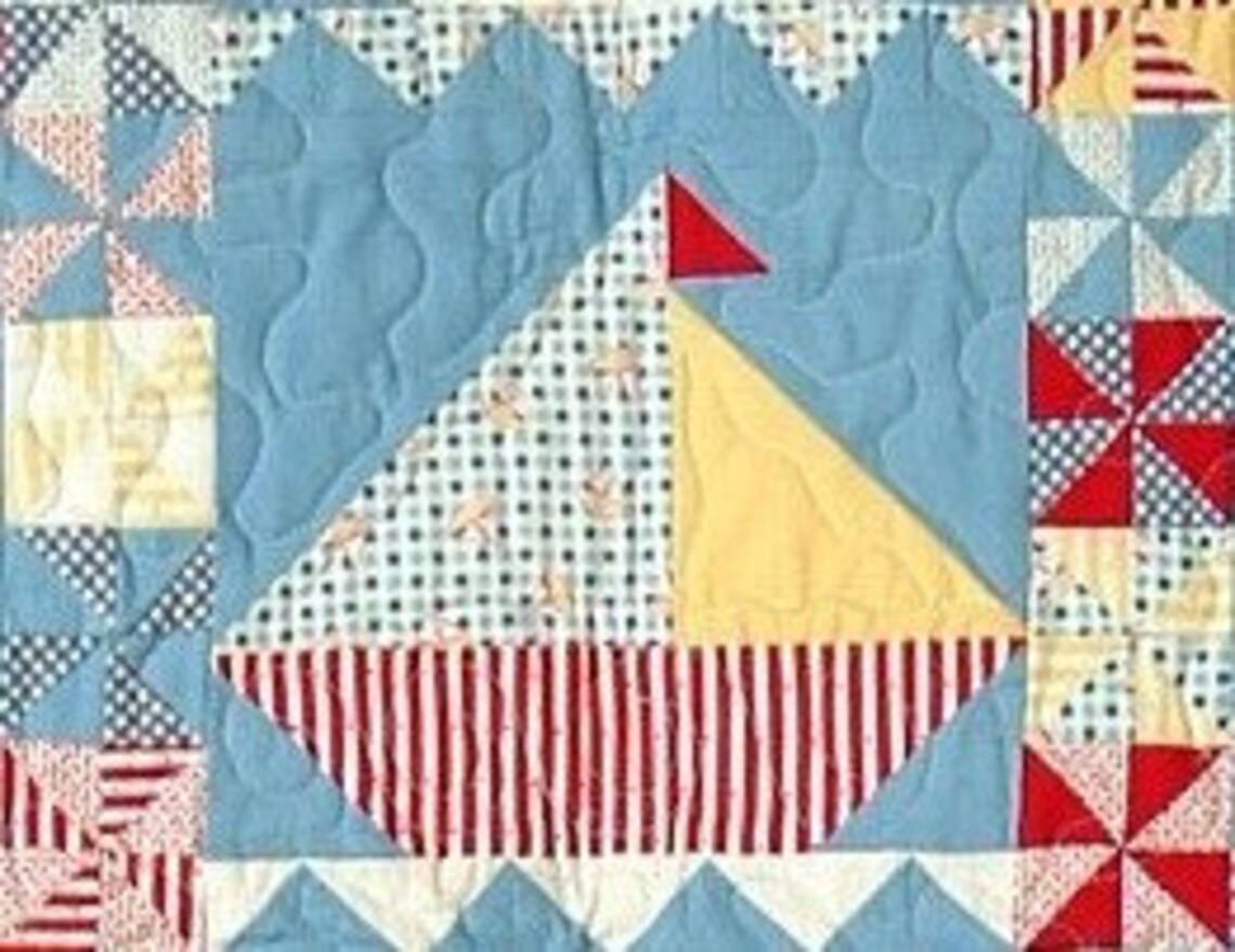 Sailing Sailing Quilt Pattern Cute Little Boy's Quilt PDF Format Etsy