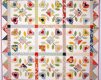 DUTCH TREAT Quilt Pattern - Fun Tulips Great for Scraps PDF
