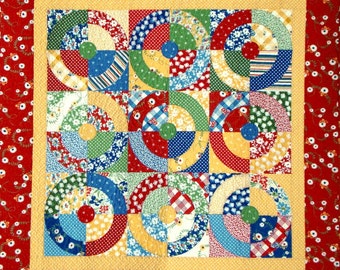 Square Dance Quilt Pattern - EASY No Curved Piecing - PDF Format