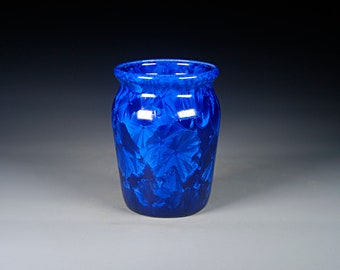 Porcelain Vase - Blue - Crystalline Glaze - Hand Made Pottery - FREE SHIPPING - H-1125
