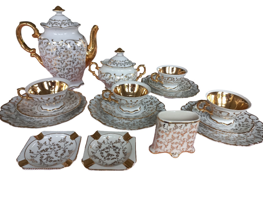 ティーズ ページ19 Beautiful Vintage 1950s Haus Dresden 21 Piece Tea/coffee Set 22 Kt