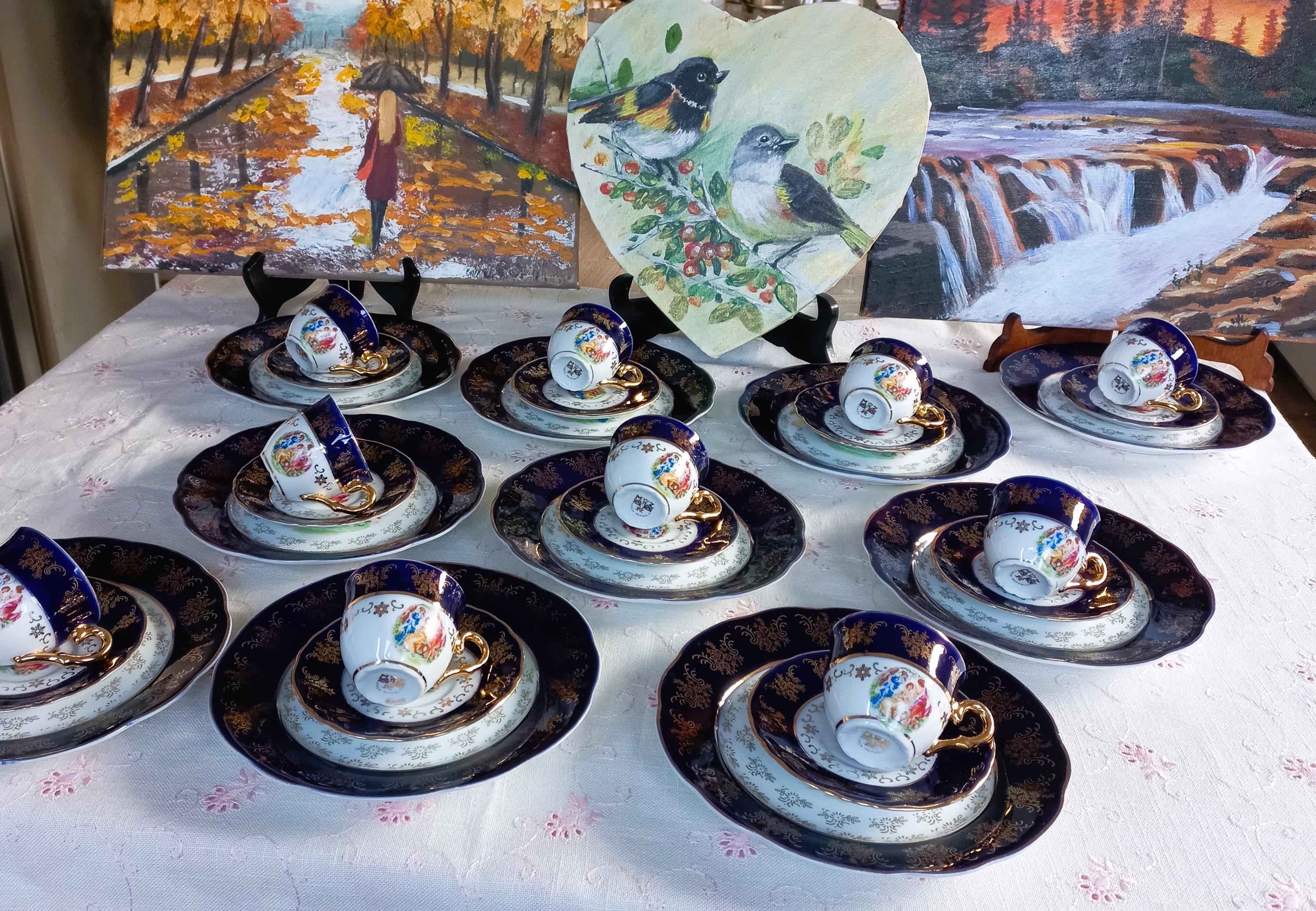 Service De Table En Porcelaine Royal Epiag – Vintage – Vaisselle Occasion