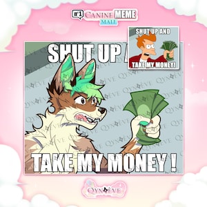 YCH bas 2/10 - hund samma 1 hankollektion | lurvig konstillustration antropomorf p2u hund varg