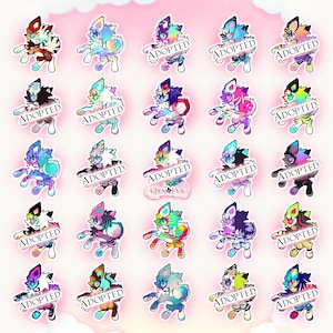 Adoptables - chibi critters ||| cheap furry adopt oc batch adopts anthro fursona cute adoptable illustration