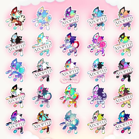 Adoptables - chibi critters ||| cheap furry adopt oc batch adopts anthro fursona cute adoptable illustration