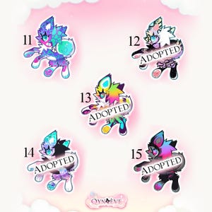 Adoptables - chibi critters ||| cheap furry adopt oc batch adopts anthro fursona cute adoptable illustration
