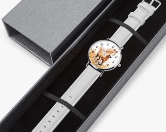 Pferdeuhr mädchen, armbanduhr pferdemotiv, kinderuhr pferd mädchen