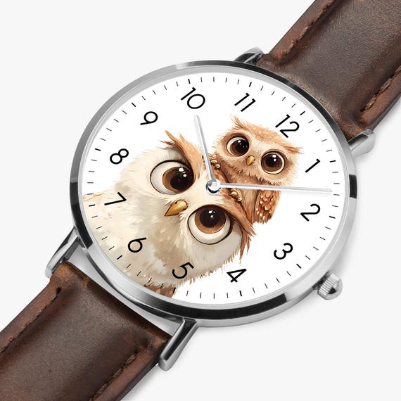 Brown Leather Watch with Cartoon Dial Amazon.com: Nickelodeon Rugrats Kids Analog Watch – Vintage  main image 3