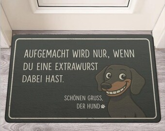 Dachshund doormat, funny dog doormat with saying, retro gift for dog lovers, entrance