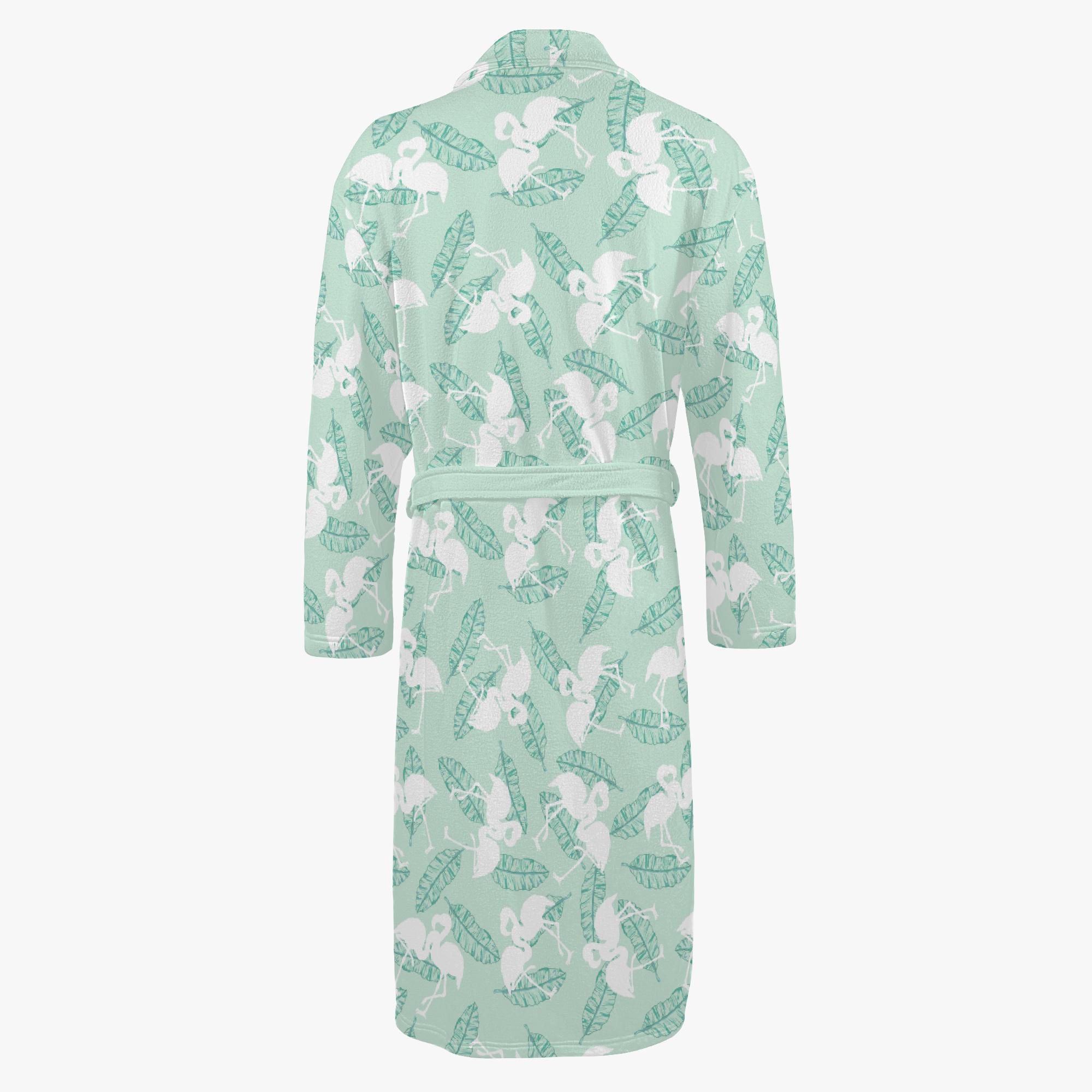 mint green dressing gown Men's Merino Wool Nightgown main image 1
