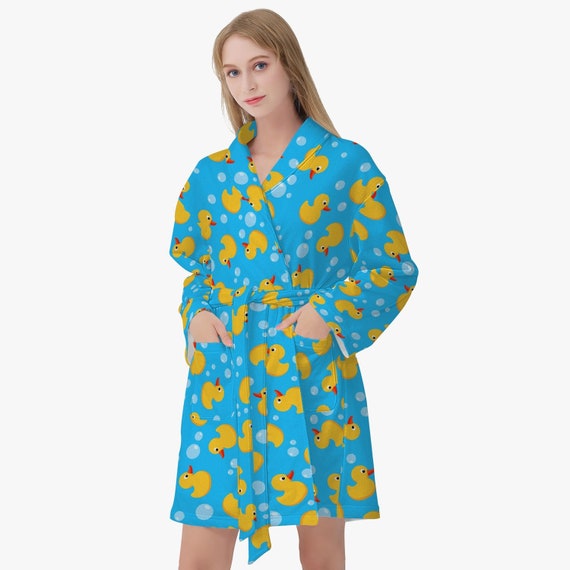 Fluffy femmes peignoir pour hommes bleu robe de chambre canard drole peignoir pour femmes sauna robe de canard en caoutchouc unisexe peignoir pour hommes Etsy France