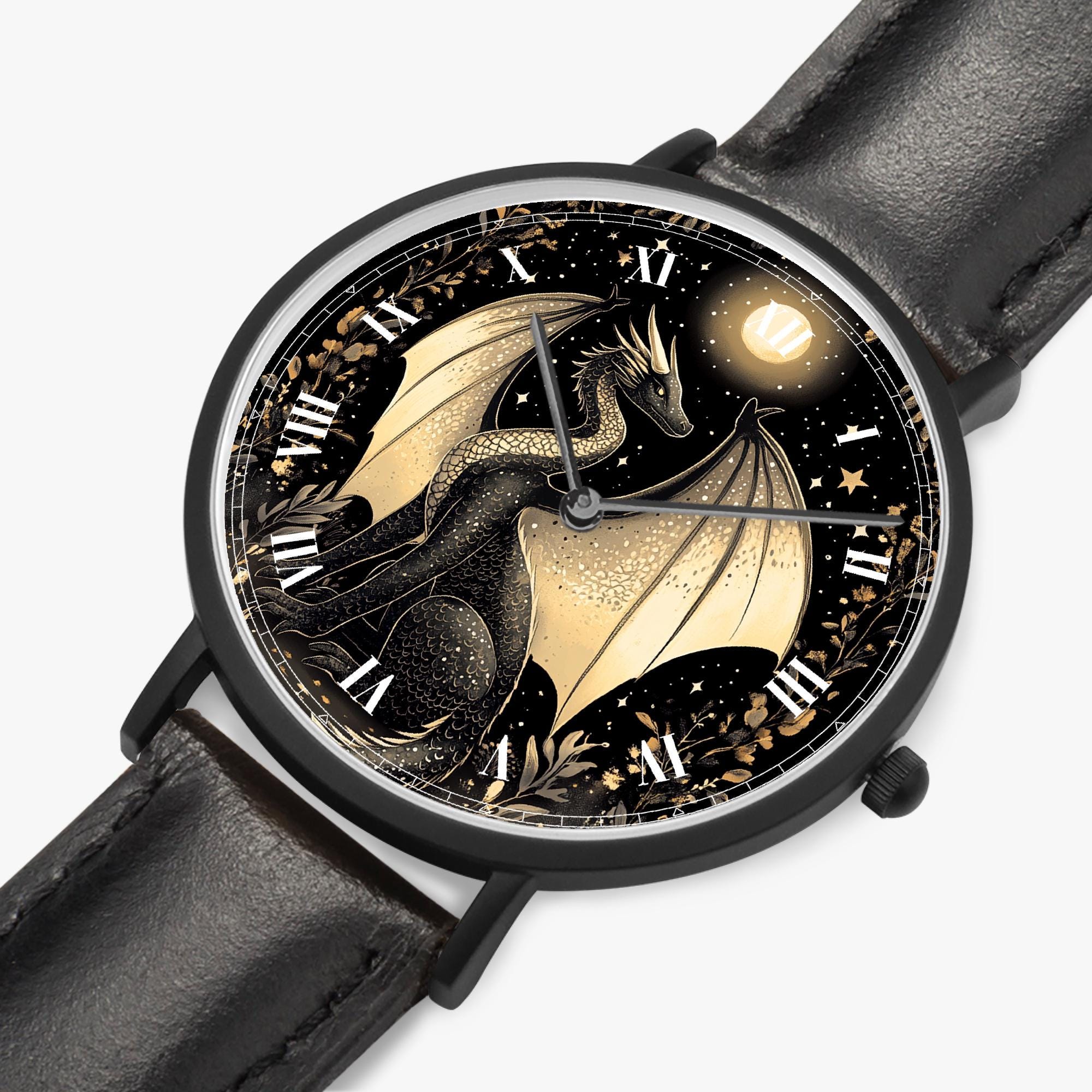 Dragon Watch Women – Mystical Fantasy Watch With Leather 