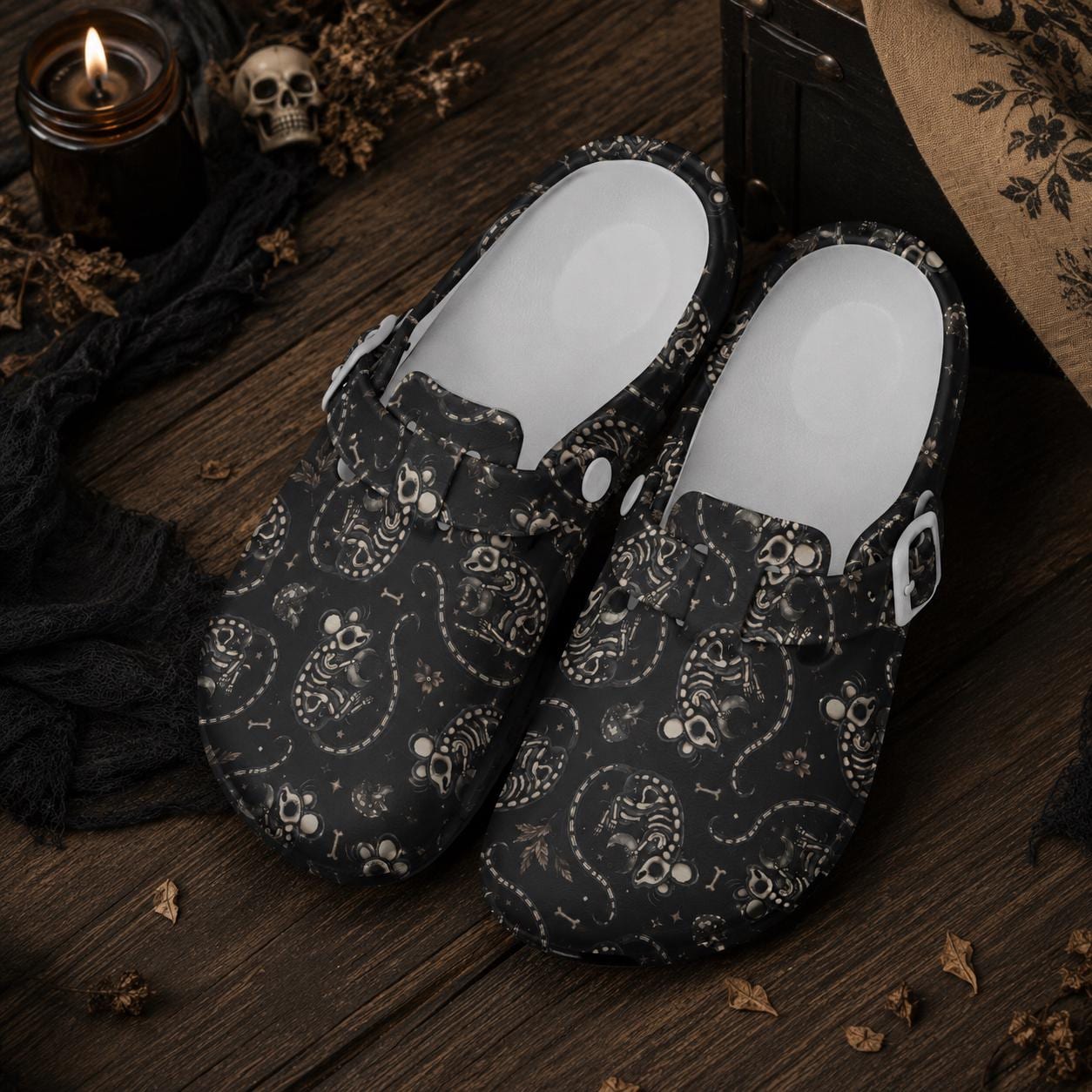 Skull Clogs - Etsy Canada