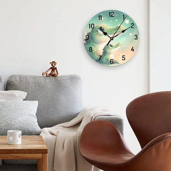 Bonito reloj de pared para habitación infantil con diseño de