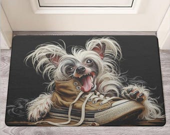 Dog doormat, funny dog welcome mat, gift idea for dog owners, front door decoration dog, animal motif entrance mat, dog lover gift
