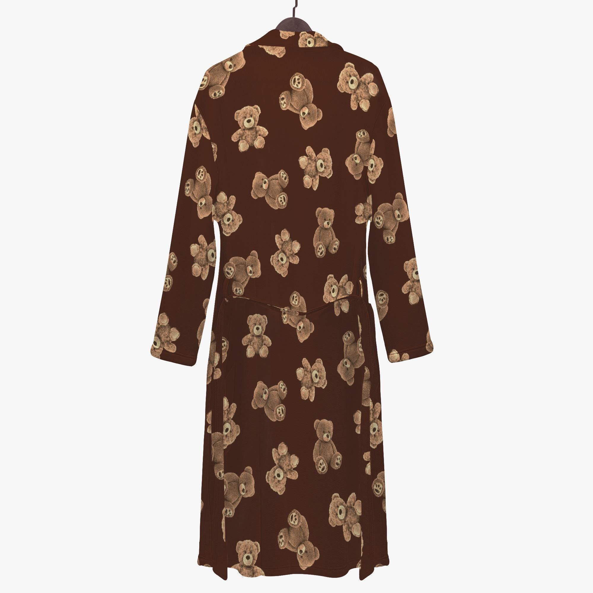 Fluffy Women's and Men's Teddy Bear Bathrobe, Brown Teddy Design Dressing  Gown, Sauna Women's Bathrobe, Bear Pattern Robe, Men's Bathrobe - Etsy