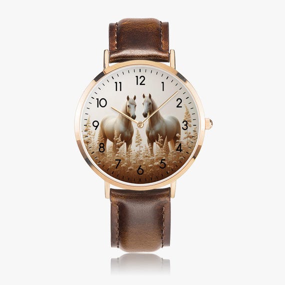 The Horse Brown Leather Watch The Horse Watch Rose Gold Tan Leather The Horse Watch Gold  main image 2