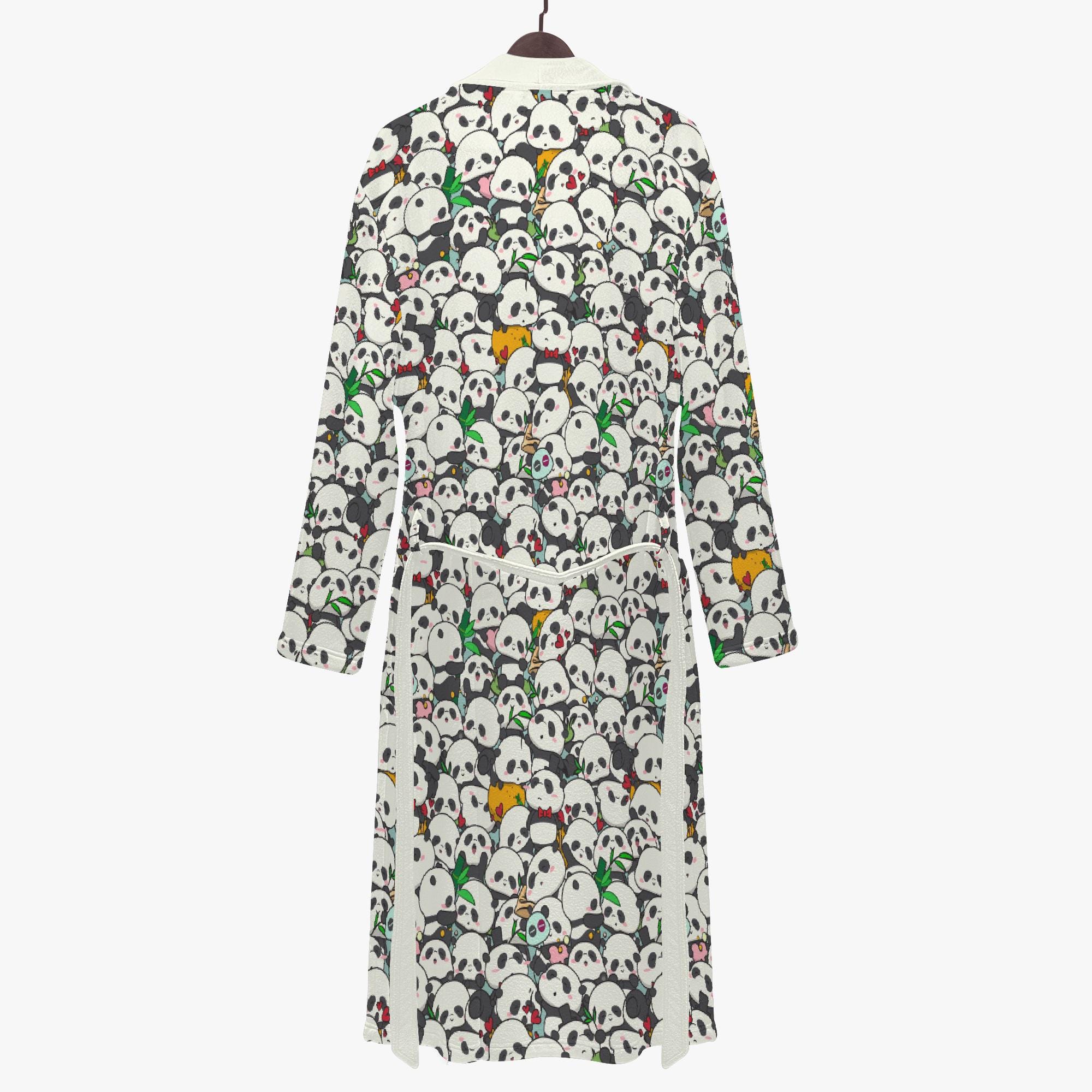 ladies panda dressing gown A2Z 4 Kids Super Soft 3D Panda Animal Hooded Bathrobe Dressing Gown Beach  Robe