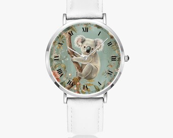 Orologio da donna con koala, orologio con motivo naturale