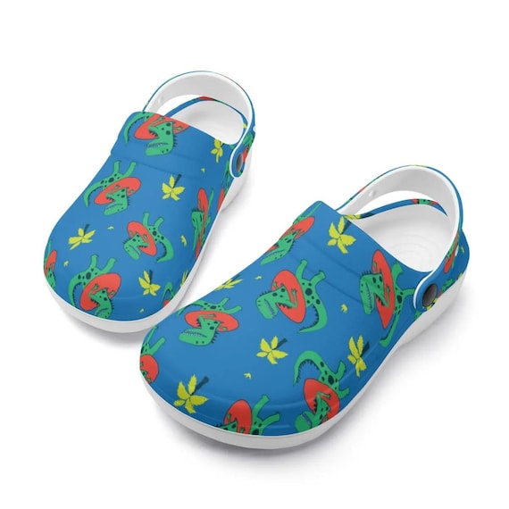 Kids Croc Water Boots Sandals For Boys Kids' Dinosaur Clogs Slip