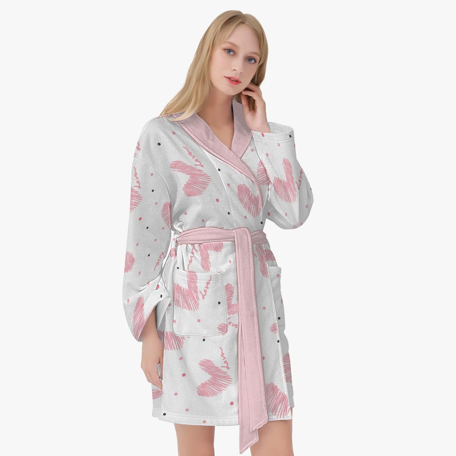 pink heart dressing gown Buy Urban Threads Pink Heart & Star Fleece Dressing Gown from Next Oman