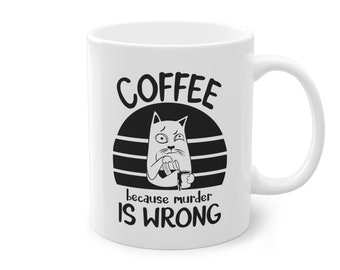 Keramik Tasse | Kaffee Tasse | Tasse mit Spruch | Lustiger Spruch auf Tasse | Tassengeschenk | Tasse als Geschenk | Schwarz weiß Tasse | cup