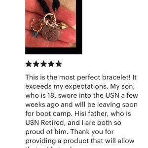 Deployment Survivor Boot Band Blouser Bracelet with charms Army Marines Air Force Navy National Guard Red Friday deployed usmc girlfriend image 7