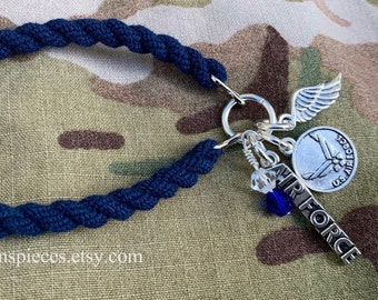 Air Force boot band bracelet USAF military Air Man Airman Above All