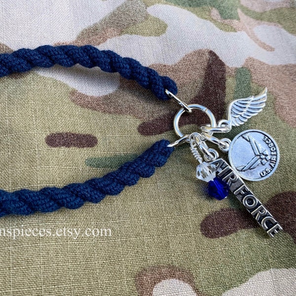 Air Force boot band bracelet USAF military Air Man Airman Above All