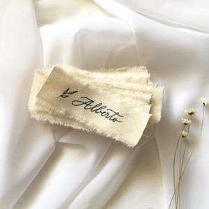 Marcador de lugar de tela acogedora Boda boho Marcadores de lugar de algodón Weidding ecológicos