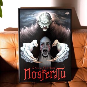 Nosferatu Poster Horror Movie Unique Art Poster, Gothic Vampire Decor, Film Wall Art for Classic Horror Fans, Robert Eggers Nosferatu 2024