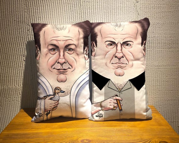 Tony Soprano Mob Boss Pillows, The Sopranos Man Cave Decor, Gangster Family Italian Mafia Inspired, Gangster Legend Funny Gift
